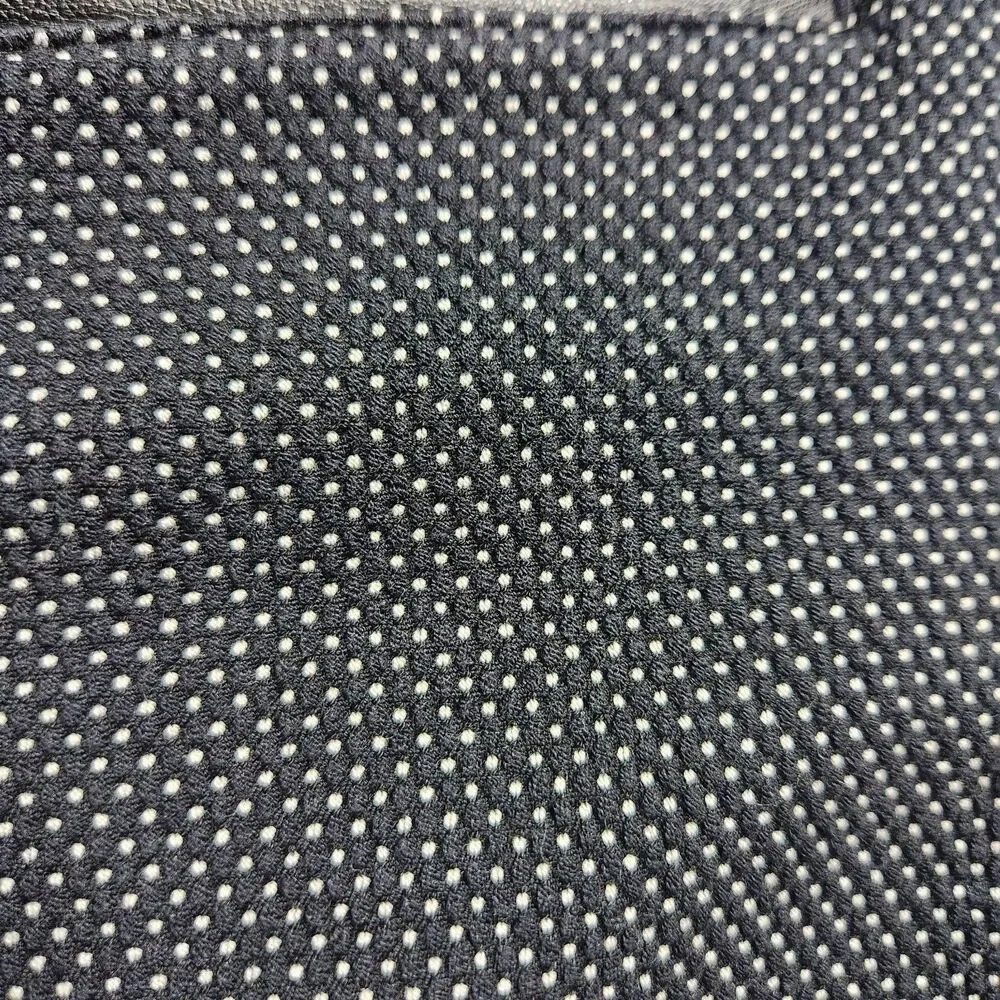 Ann Taylor Cropped Pants Women 6P Black Polka Dot Textured Straight Leg